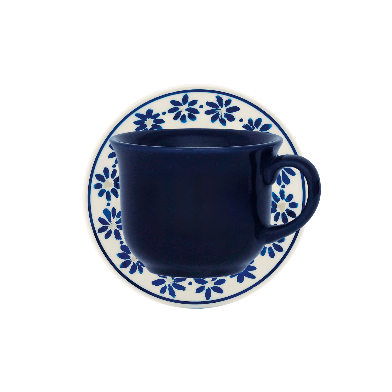 Taza Te Con Plato Margaritas 200 ml