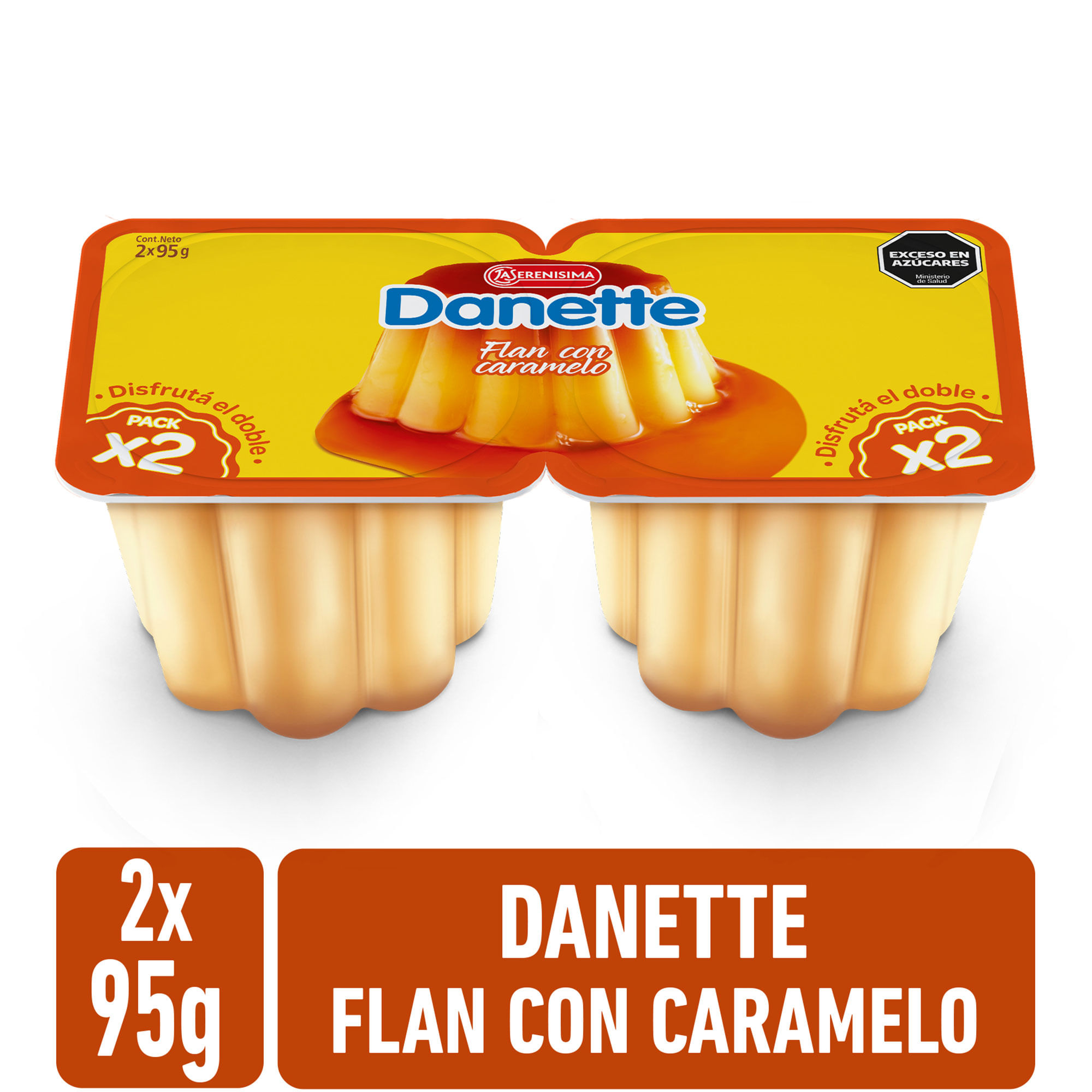Flan con caramelo Danette 190 grs