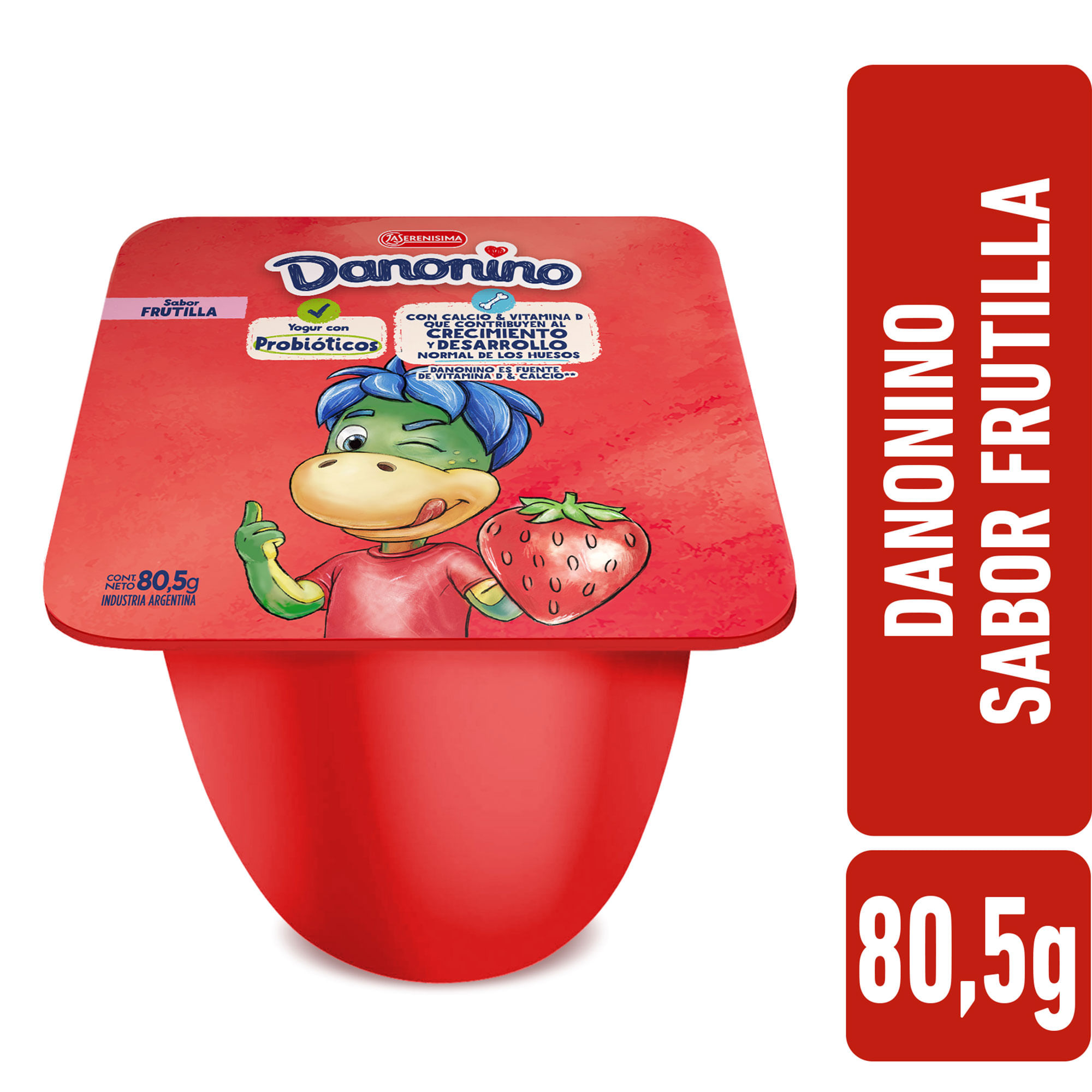Yogur Batido Danonino Frutilla 80,5 G