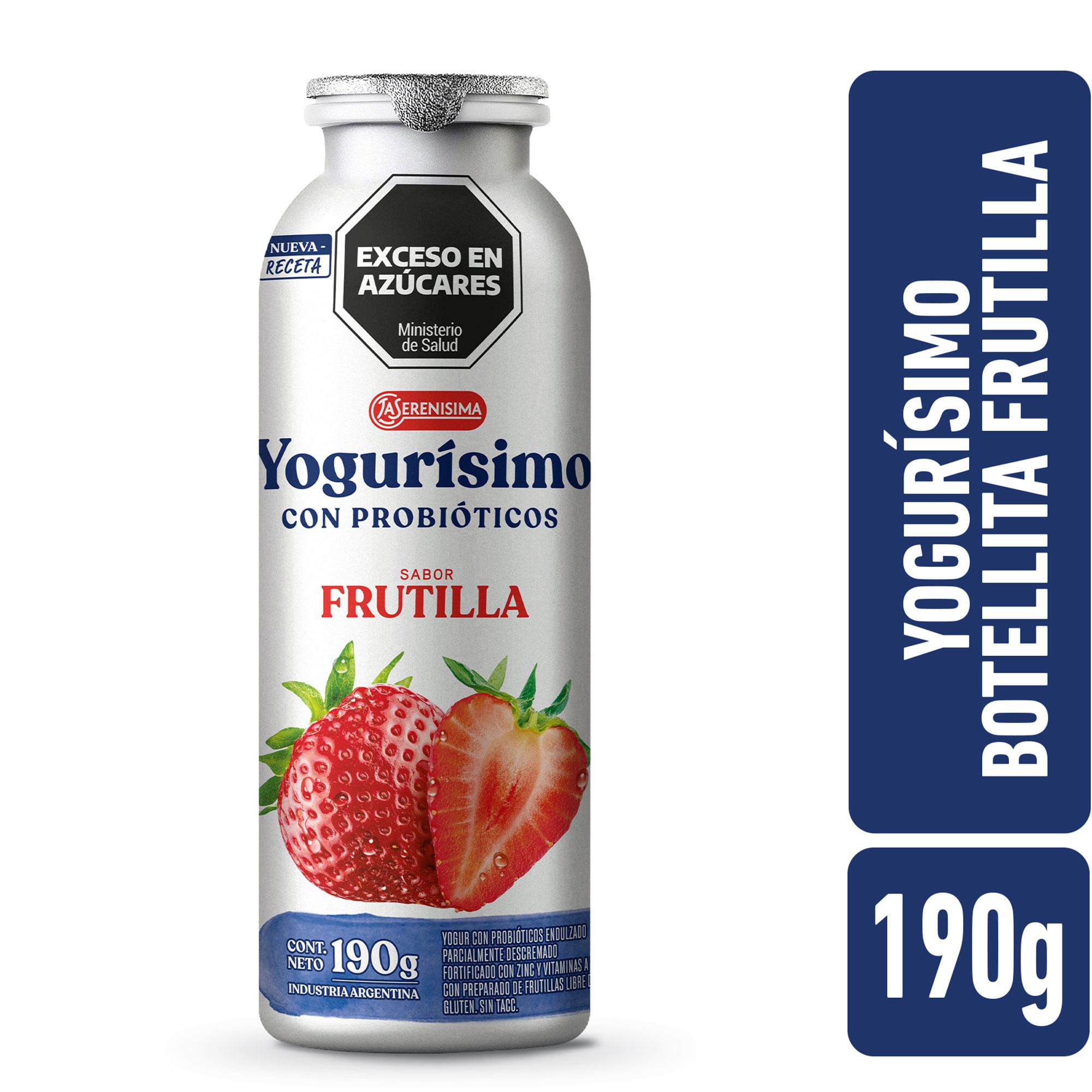 Yogur Bebible Yogurisimo Sabor Frutilla 190 G