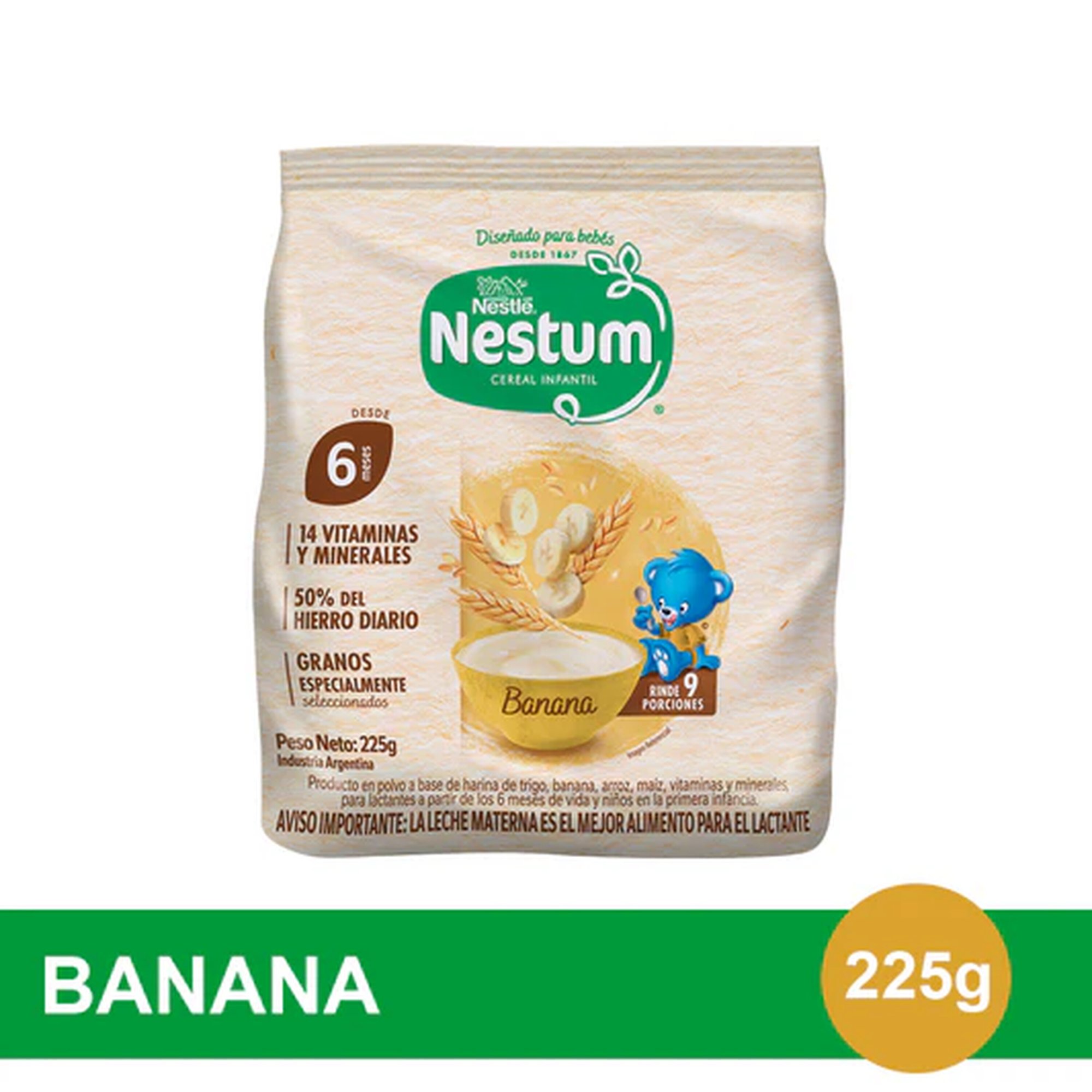 Nestum sabor Banana 225 grs