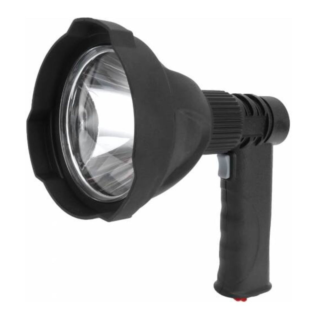 Linterna Foco Tactica Recargable 10w 300lm - Mineria O Pesca Blanco Negro (LIN-160)
