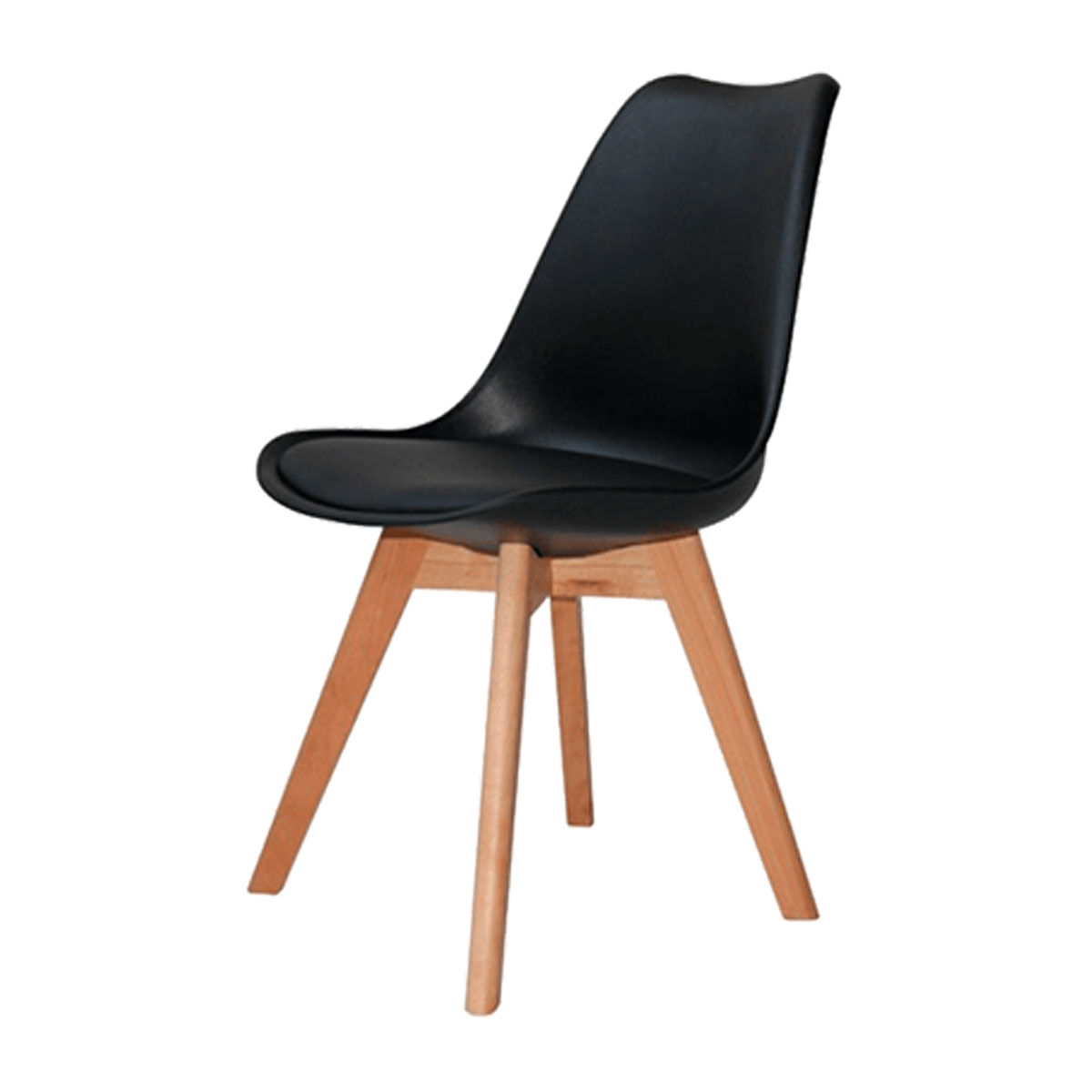 Silla Eames new tower tulip negra(almohadón) (sil-341)