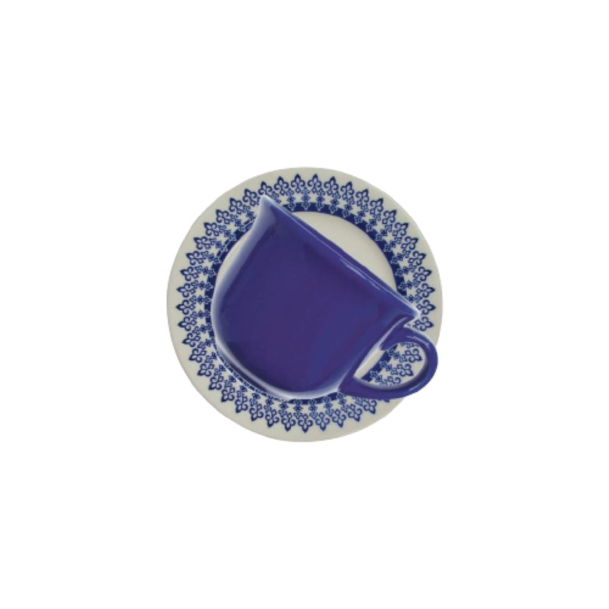 Taza De Té Grecia Con Plato 200 ml