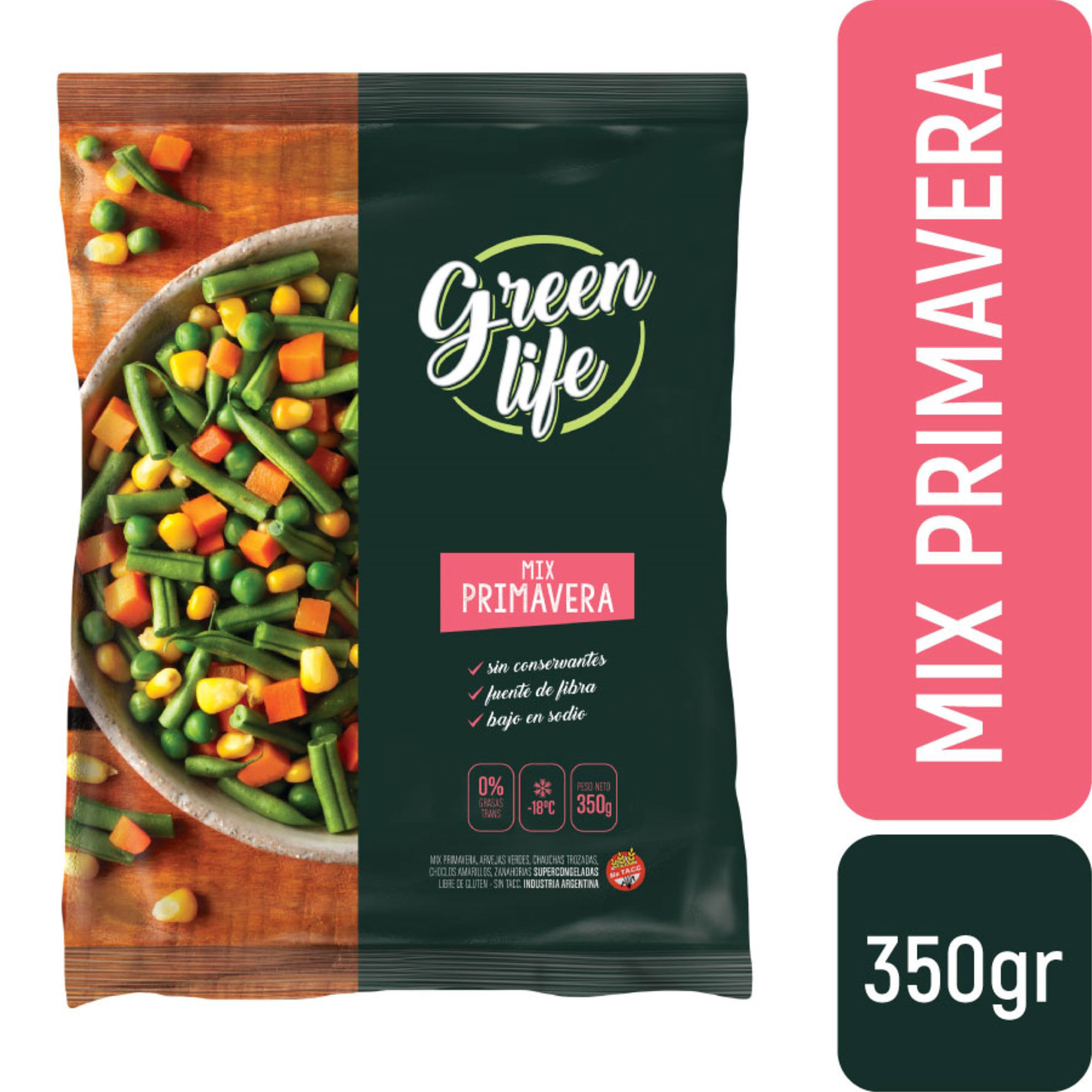 Mix Primavera Congelado Green Life 350 G
