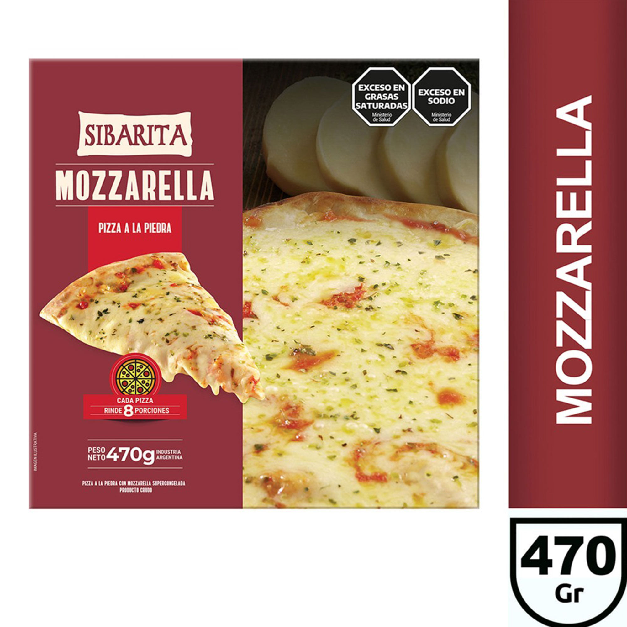 Pizza A La Piedra Sibarita Mozzarella 470 G 1u