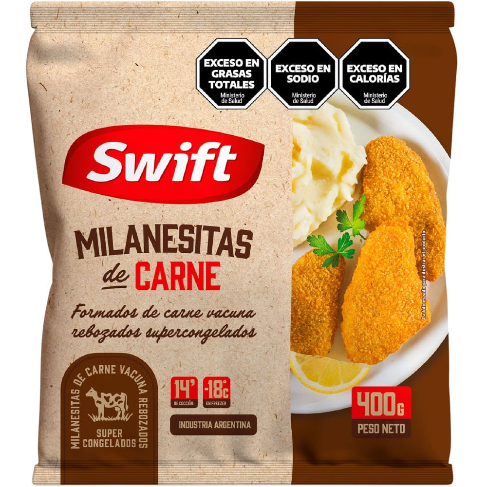 Milanesitas de carne Swift 400 grs
