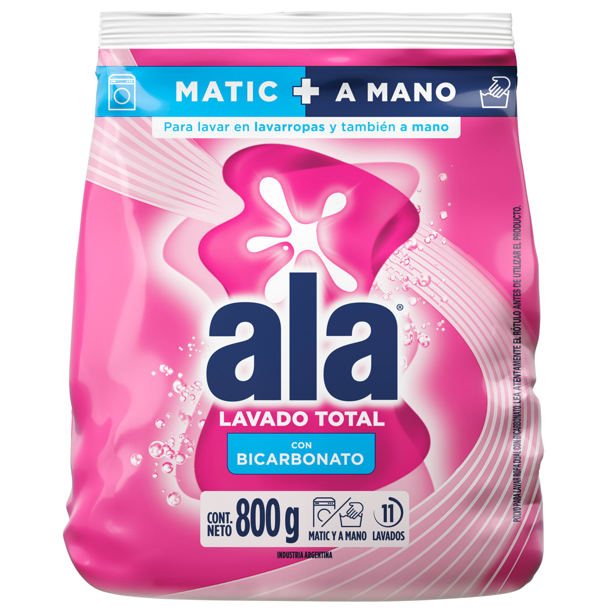 Jabón En Polvo Ala Con Bicarbonato 800 G