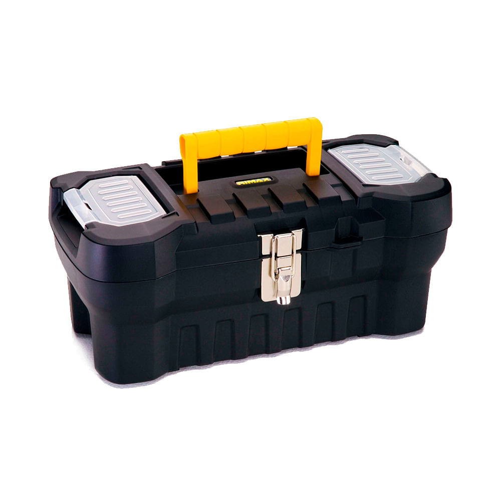Caja de herramientas plástica 16 pulgadas cerradura métalica Rimax Negro (RX-5230)