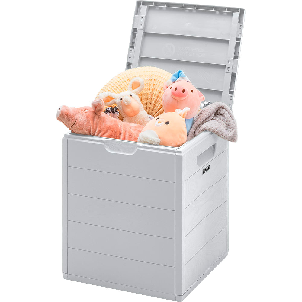 Baul Rimax Caja Organizador 100 Litros Gris Hielo (RX-13830)