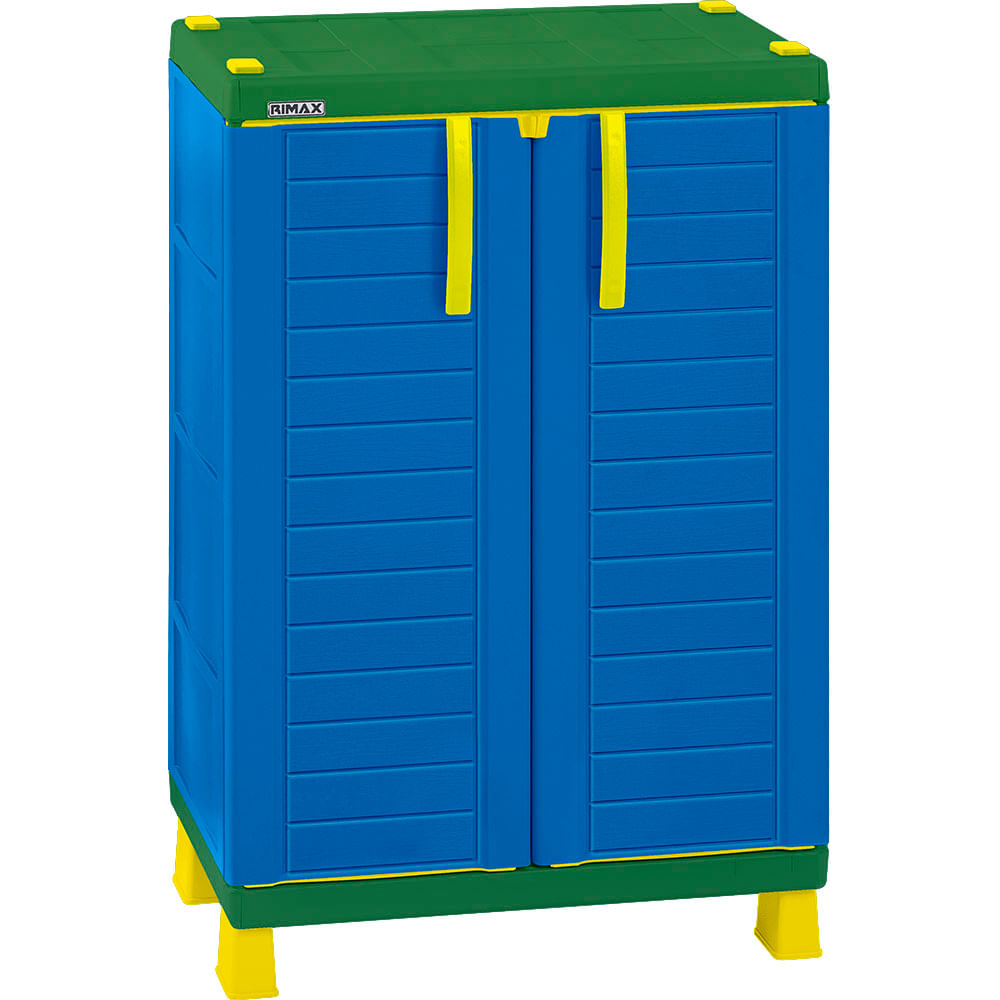Armario Infantil Aventura Rimax Tricolor Verde Azul Amarillo (RX-13990)