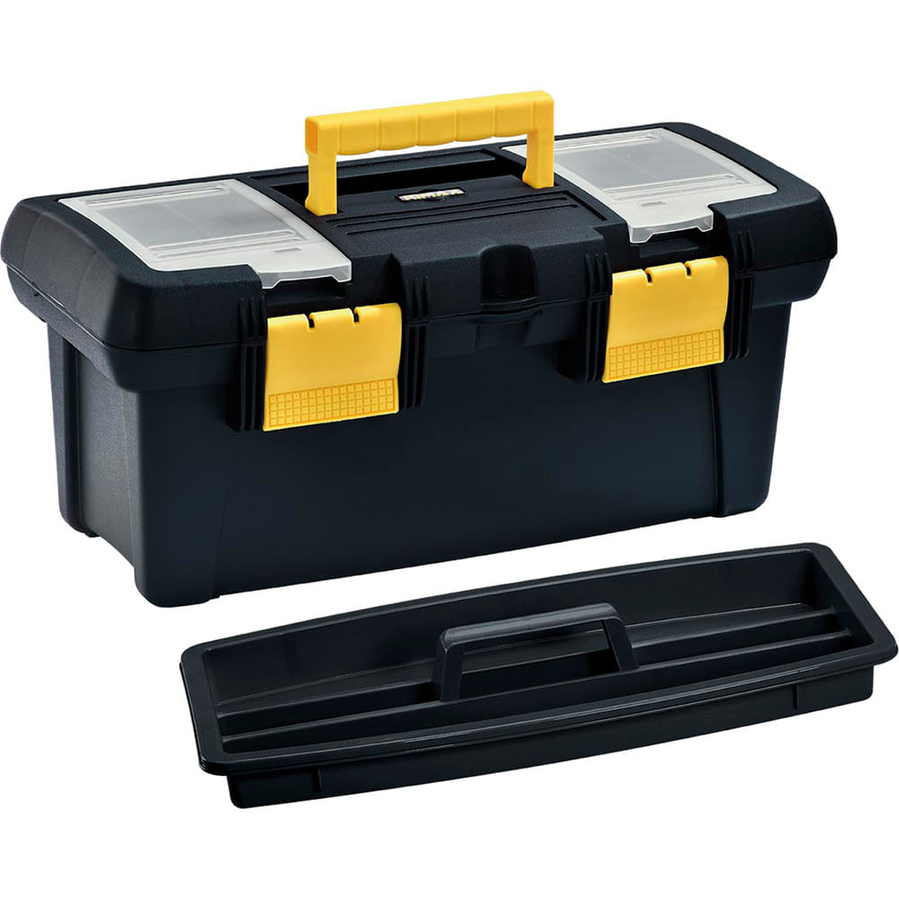 Caja de Herramientas Plástica 18 Pulgadas Cerradura Plástica Rimax Negro (RX-4573)