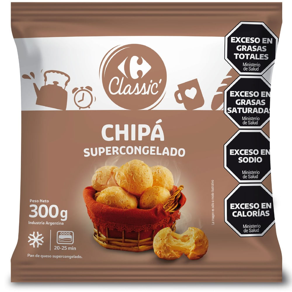 Chipa congelado Carrefour Classic 300 grs