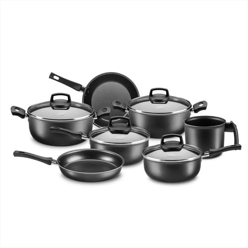 Batería De Cocina 7 Piezas Safira Mta Aluminio Antiadherente