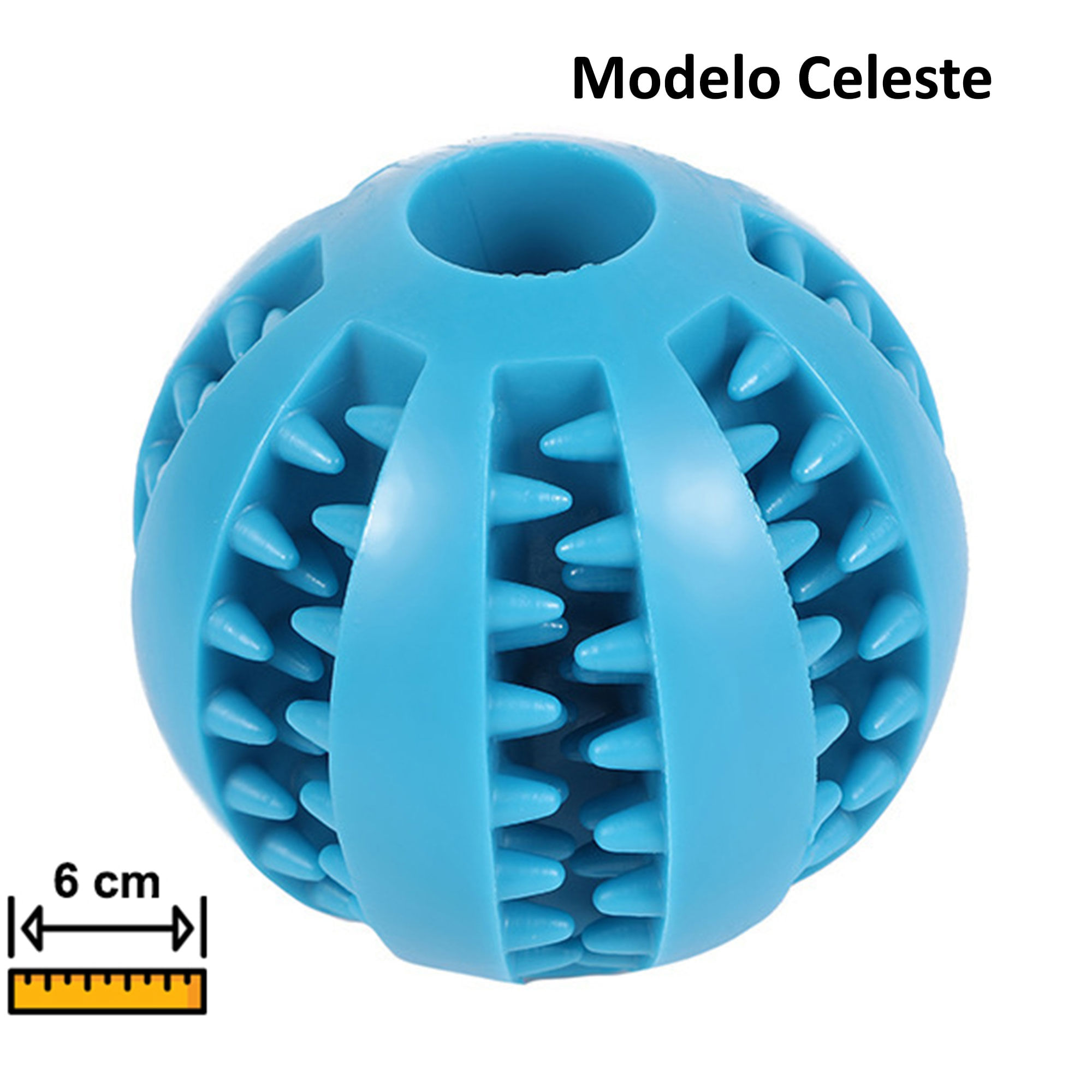 Juguetes para perros pelota limpieza de dientes 6 cm (Modelos Surtidos)
