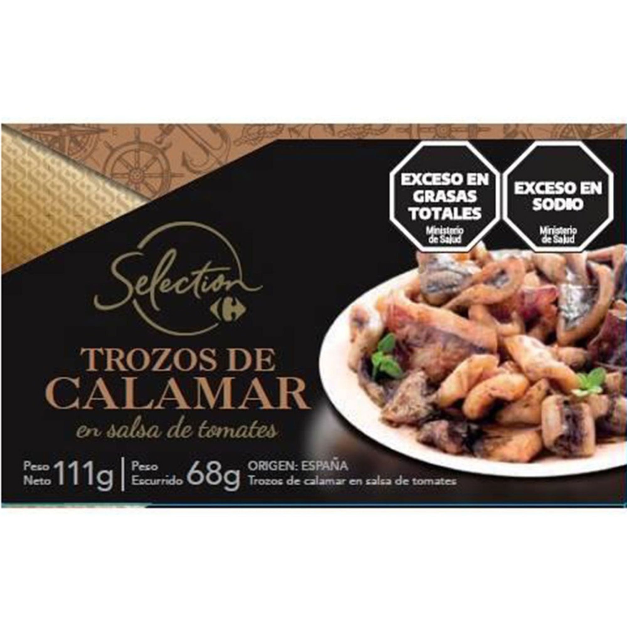 Calamar salsa de tomate Carrefour Selection 111 grs