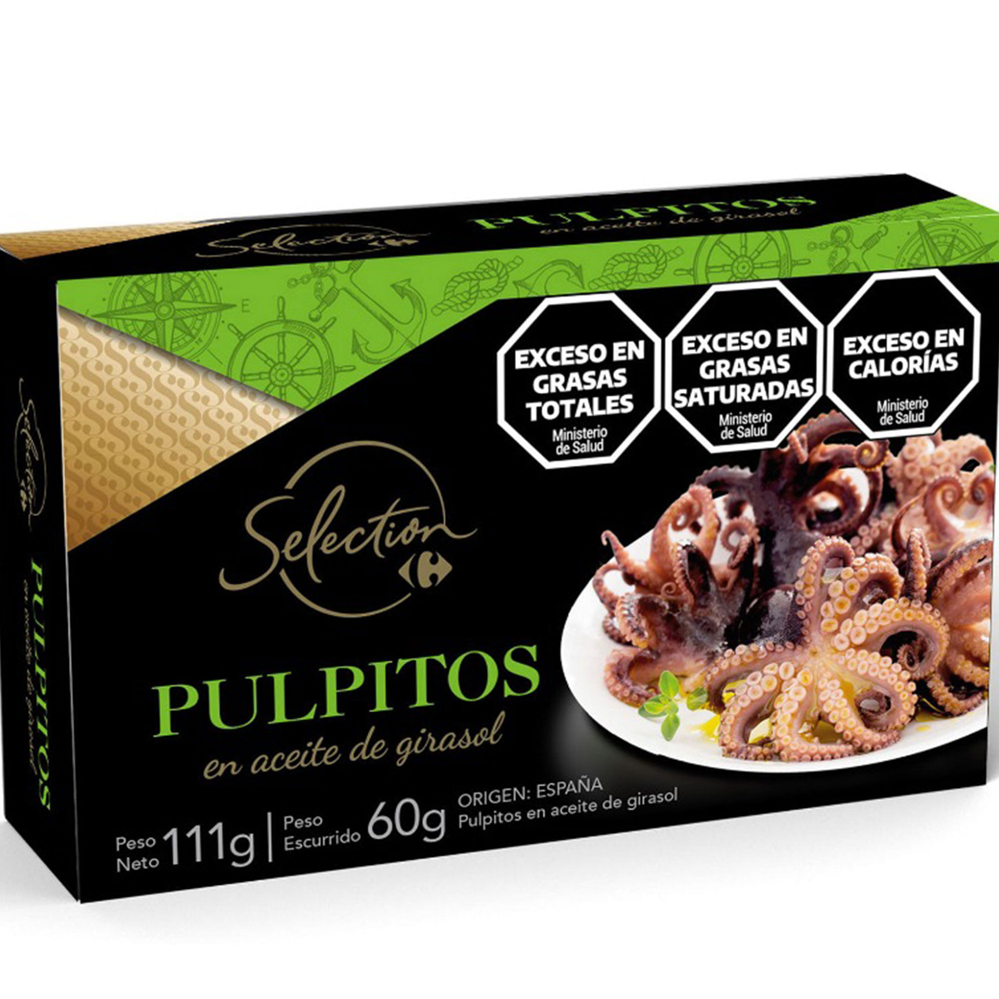 Pulpitos en aceite Carrefour Selection 111 grs