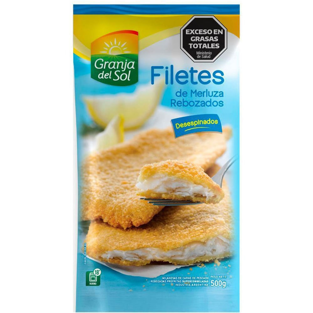 Filet de merluza rebozado Granja del Sol 500 g.
