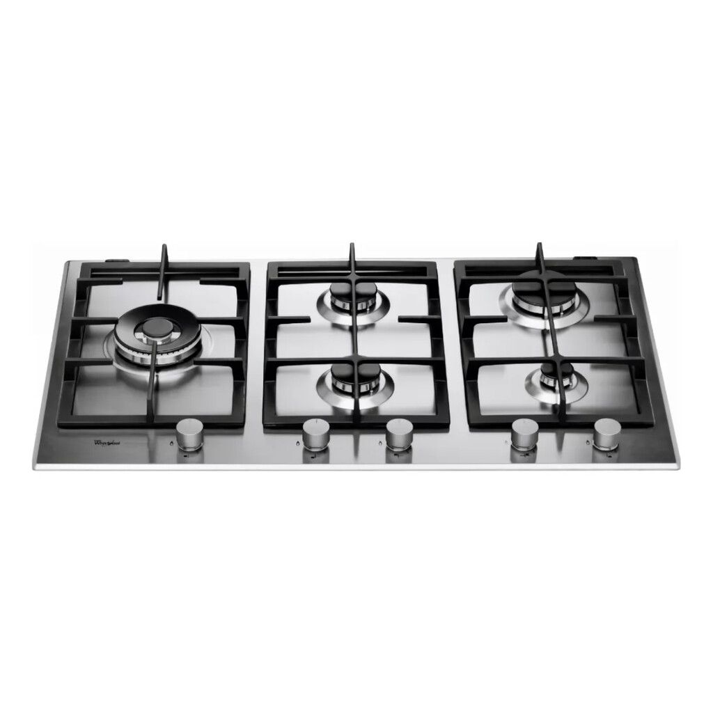 Anafe A Gas Whirlpool 5 Hornallas Gma9522 Acero Inoxidable