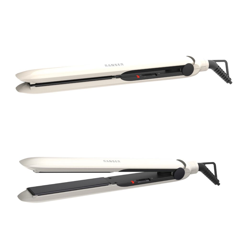 Planchita De Pelo Alisador Ranser BRERA HS-2175 40w 230 °C Turmalina Blanco