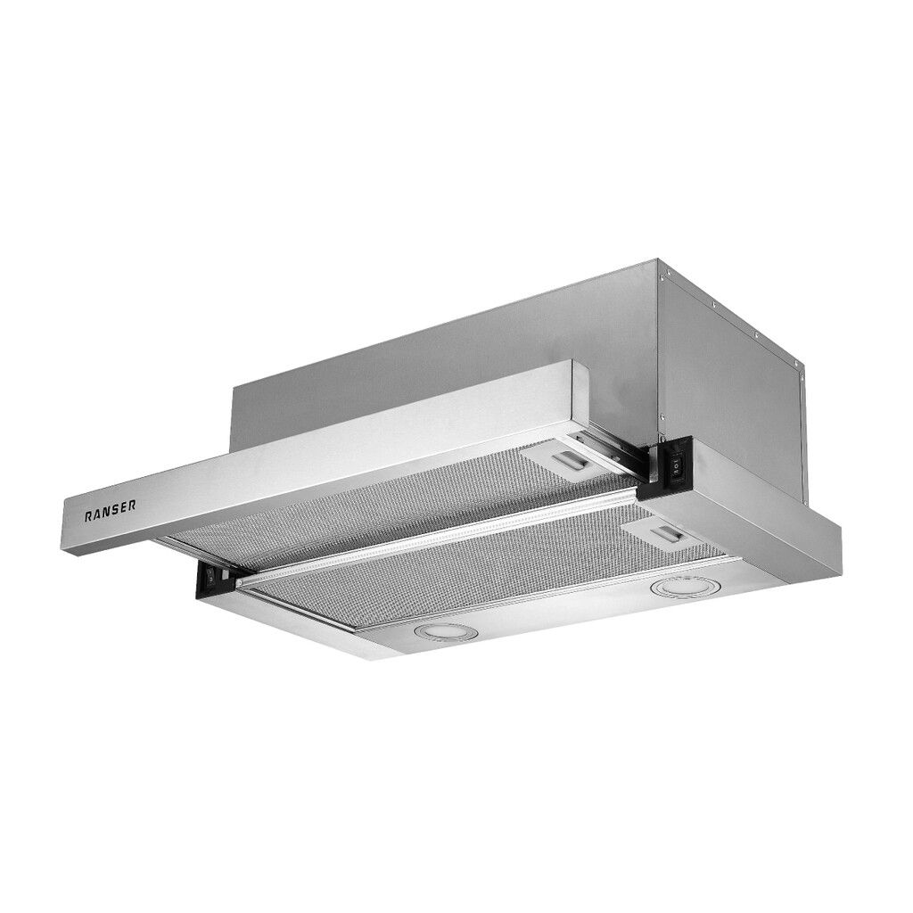 Campana Extractor Telescopica Ranser VORTICE HO-5000 Frente Inox