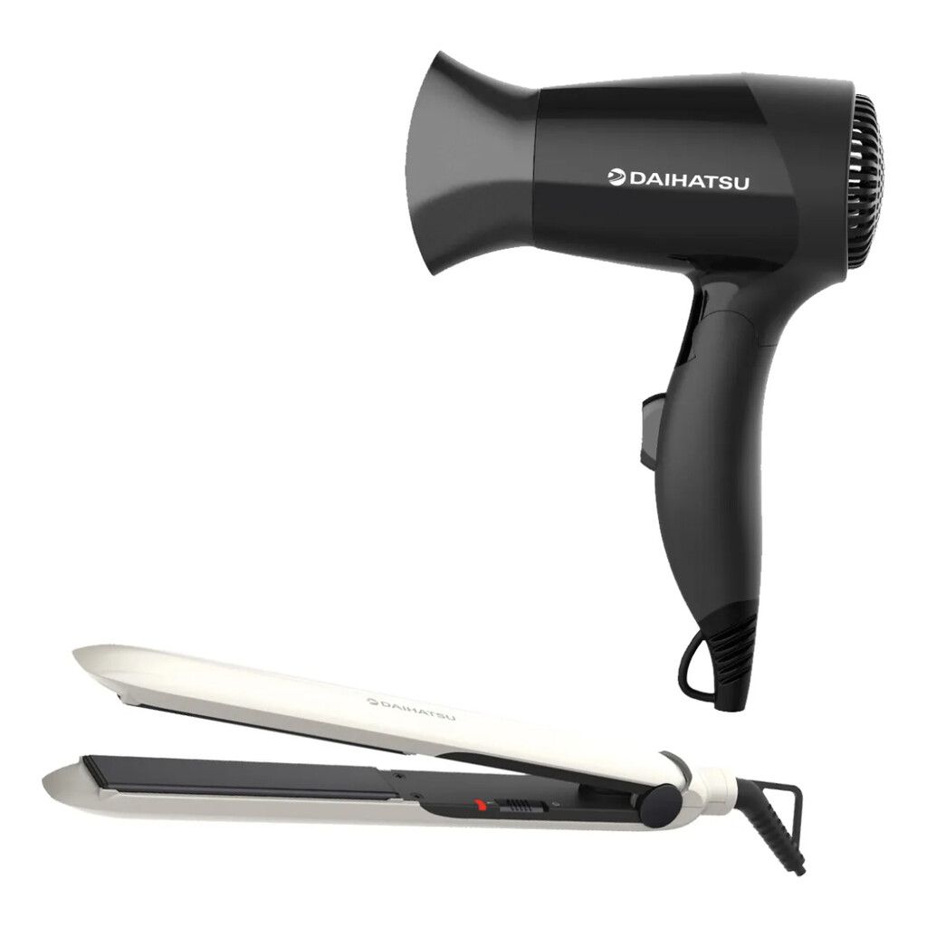 Combo Secador de Cabello Viajero y Planchita Daihatsu HD344HS2150 / HD-344