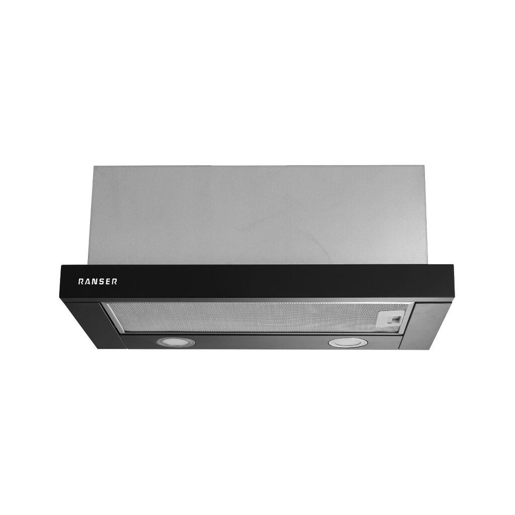 Campana Extractora Telescópica Ranser VORTICE HO-4500 Fremte Negro 60 cm