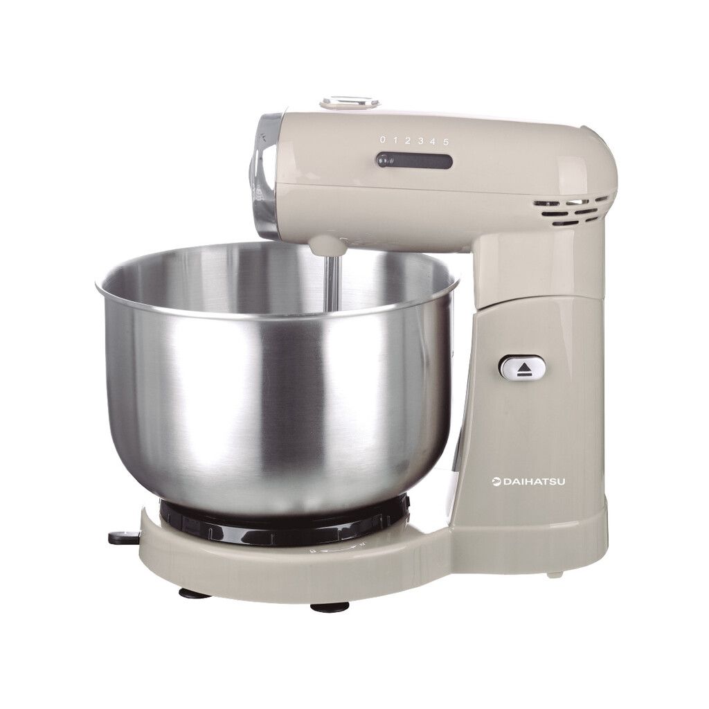Batidora de pie Daihatsu HM780c 350W Cake Boss con bowl de acero 3,5 L crema