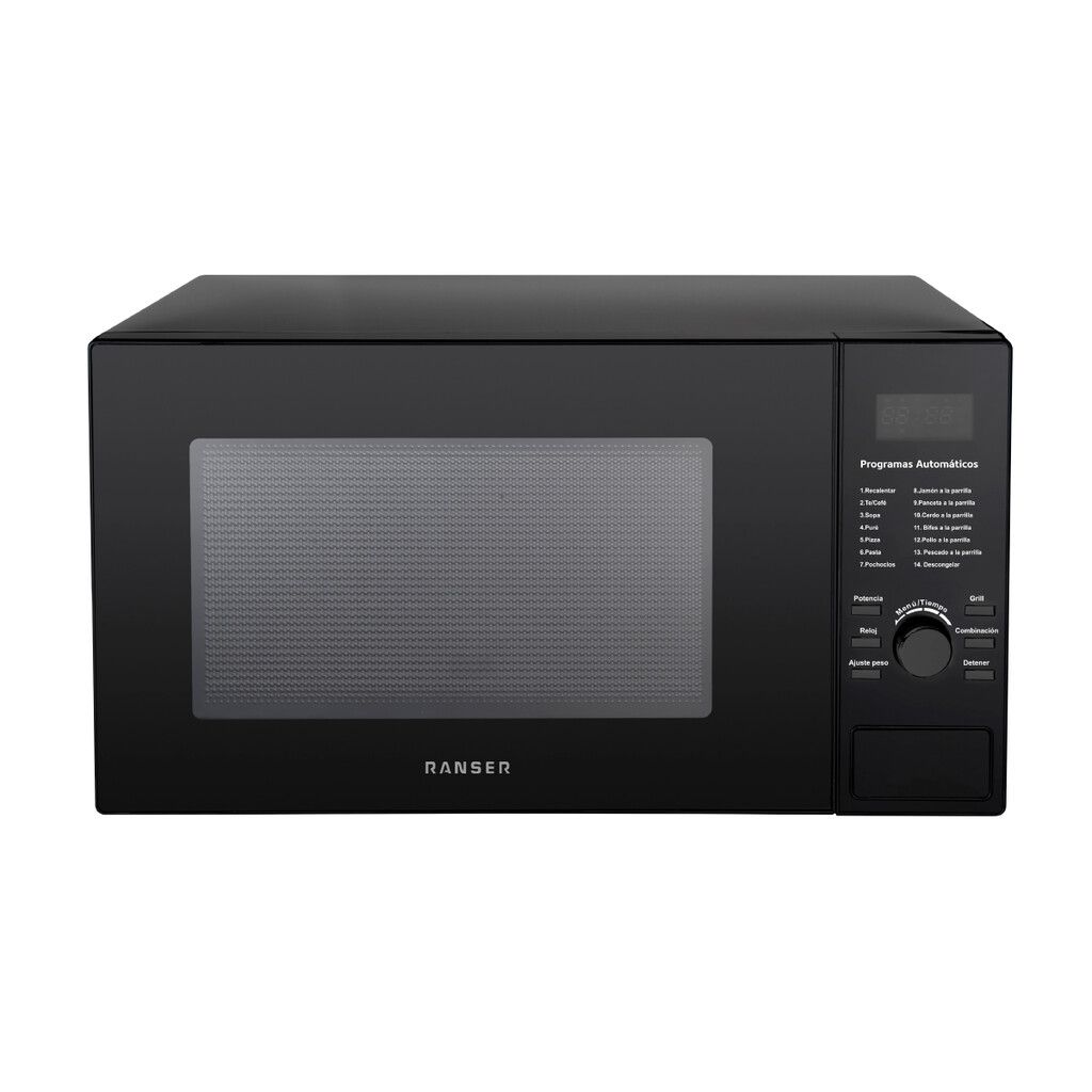 Microondas Digital Grill 25 Lts 900W Ranser Milano MO-2501DG Color Negro