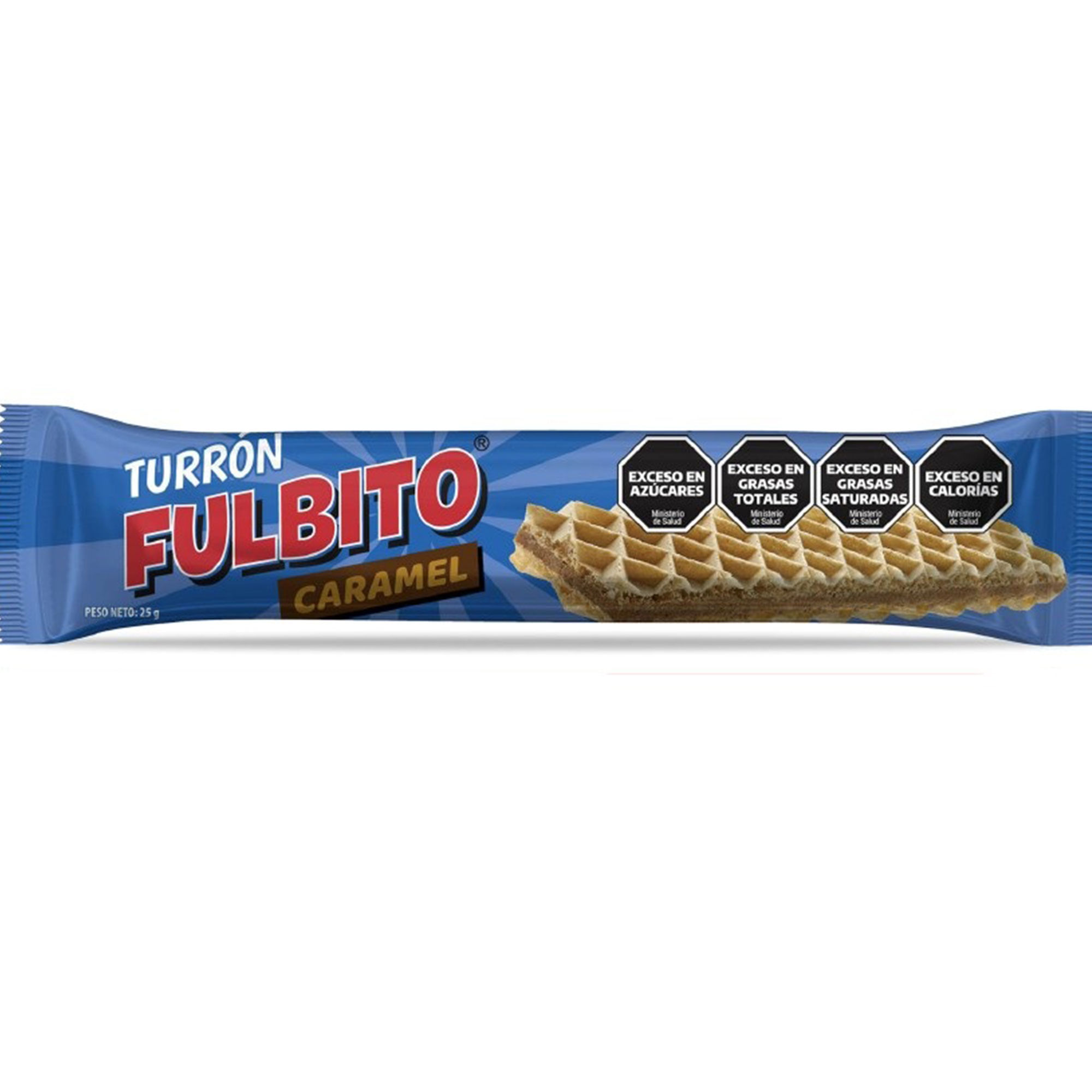 Turrón relleno Fulbito Caramel 25 grs