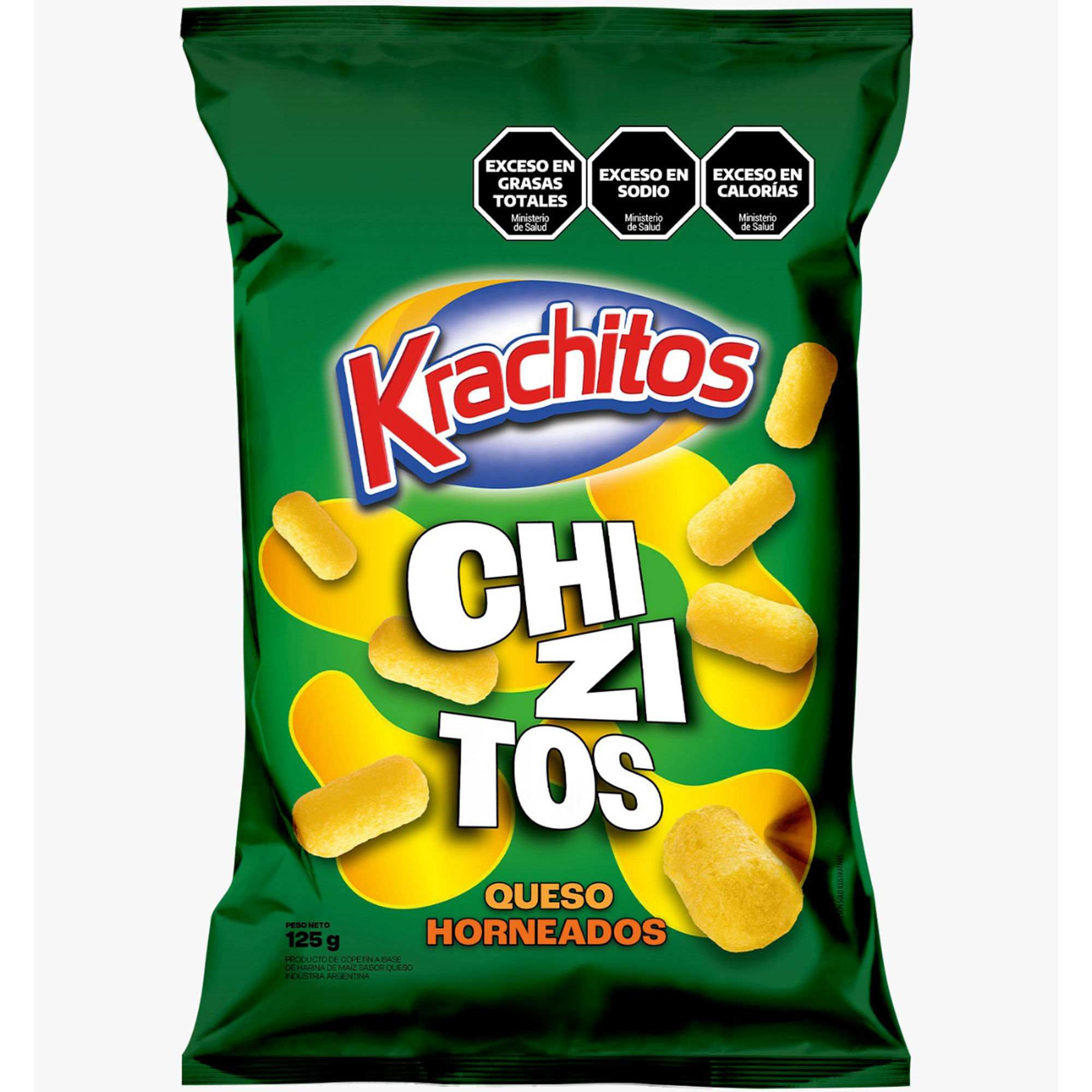 Palitos de maíz Krachitos sabor queso 125 grs