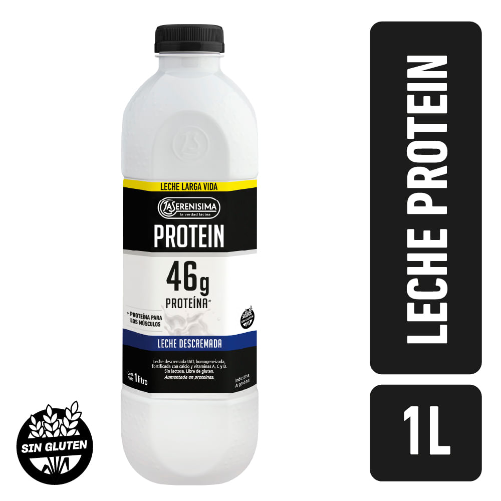 Leche descremada La Serenísima UAT proteinas 1 l.