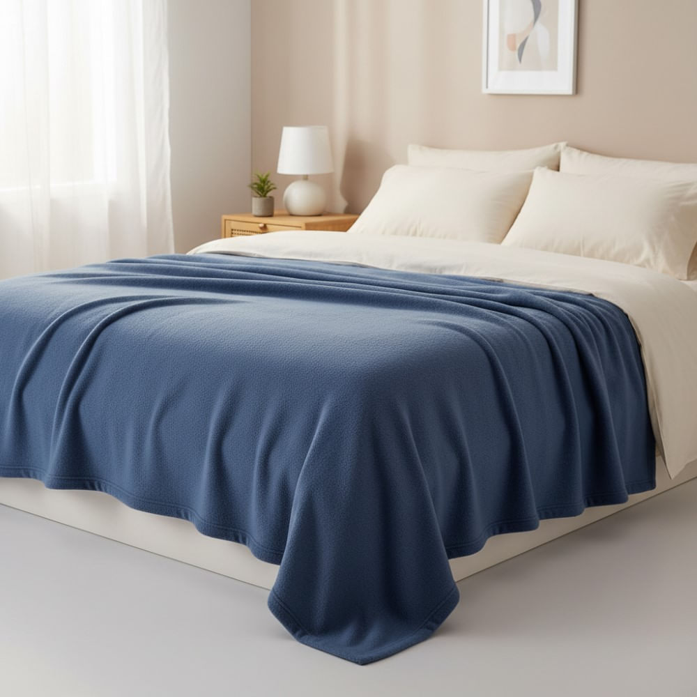 Manta Tex Basic 120x160 azul marino