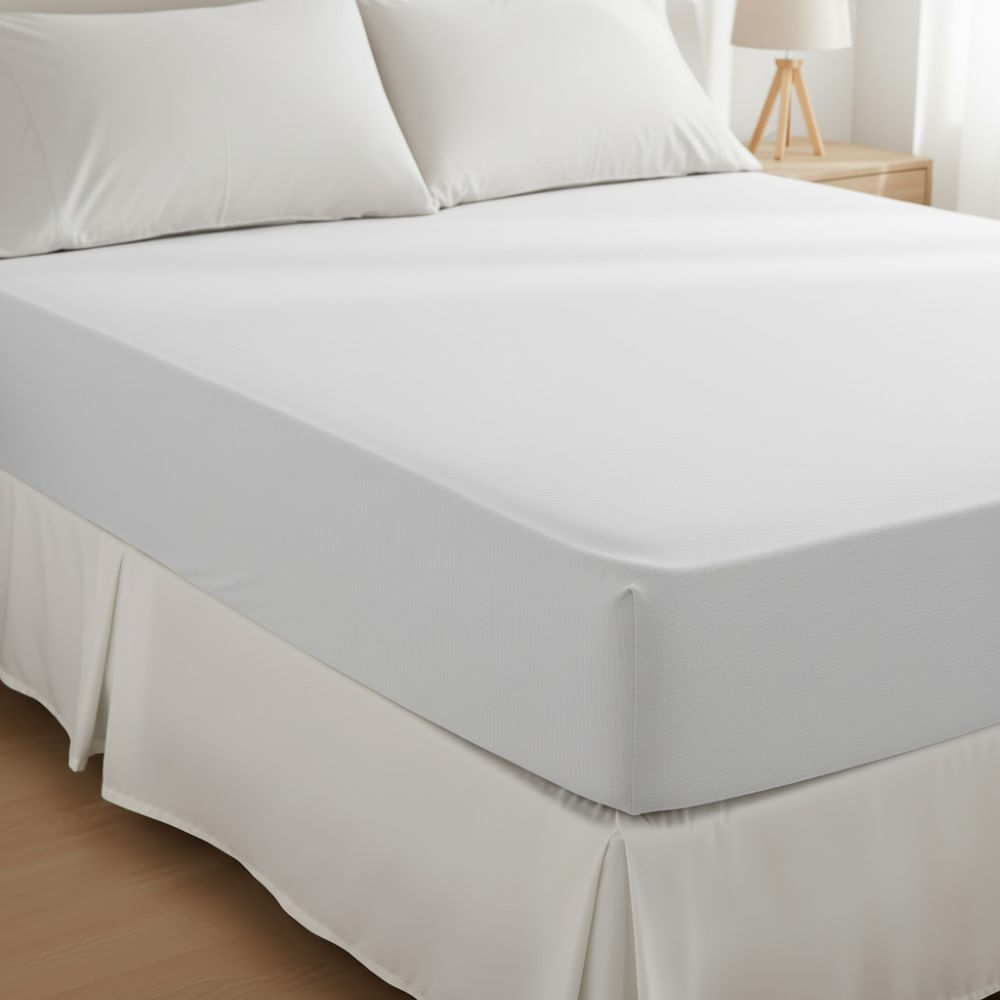 Sábana ajustable Tex bio 126 hilos 140x190 blanco