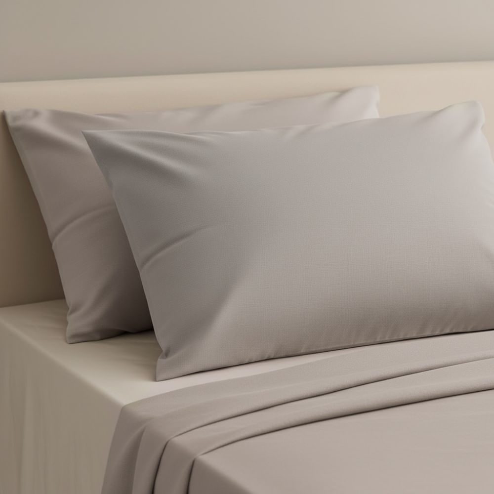 Funda de almohada Tex bio 126 hilos 50 x 70 beige