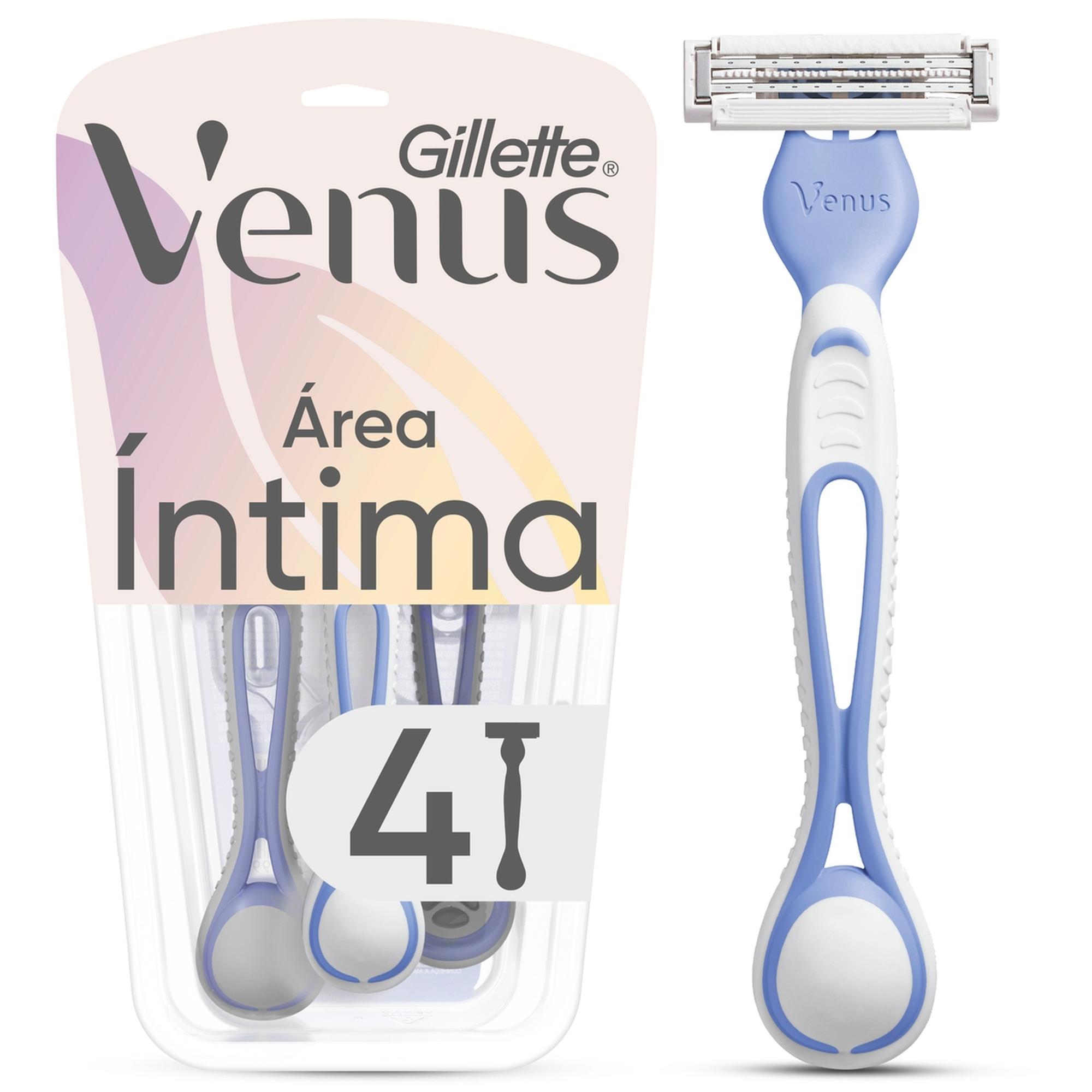 Máquina de afeitar para mujer Gillette Venus íntima para la zona íntima 4 uni