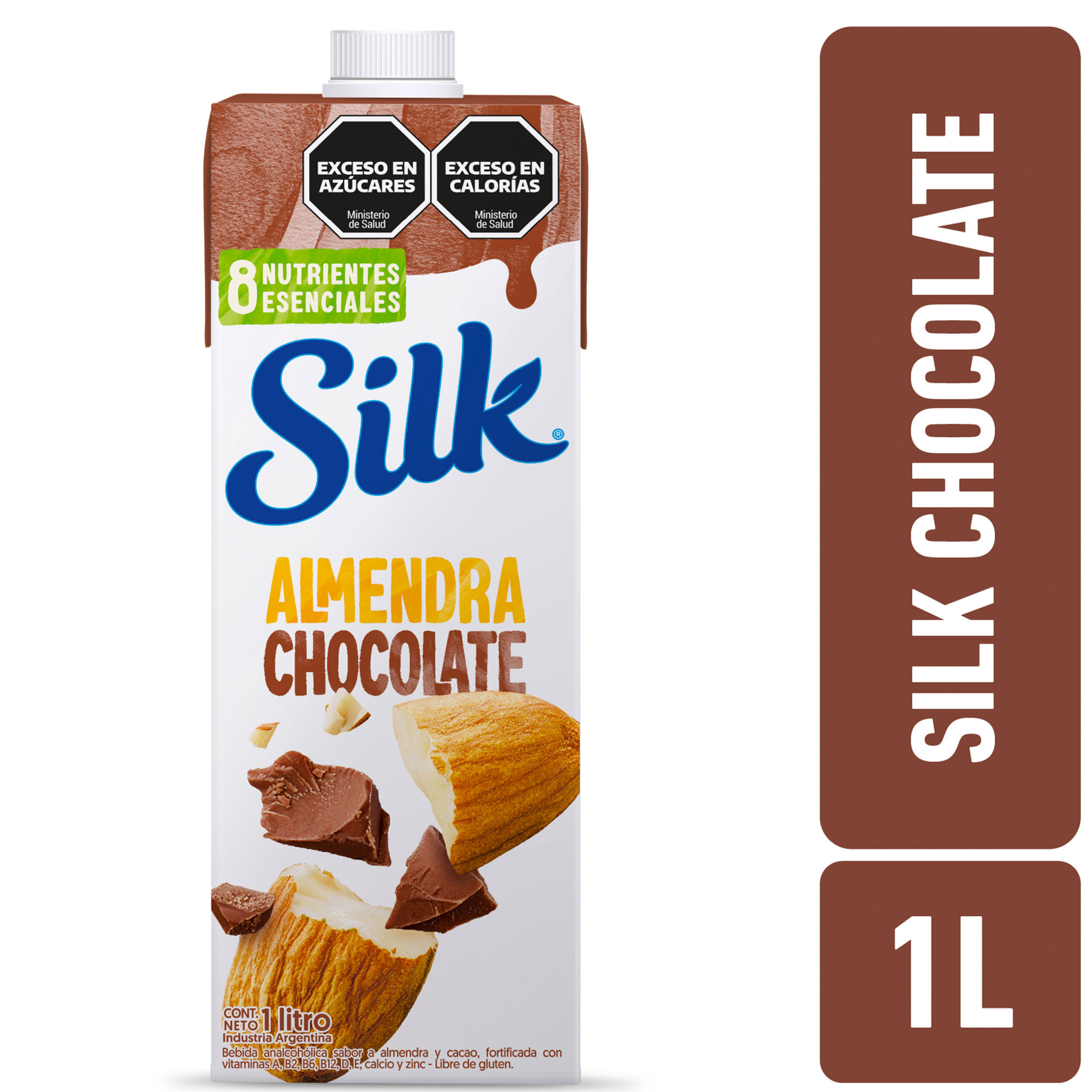 Bebida a base de almendras sabor chocolate endulzada Silk 1 lt.