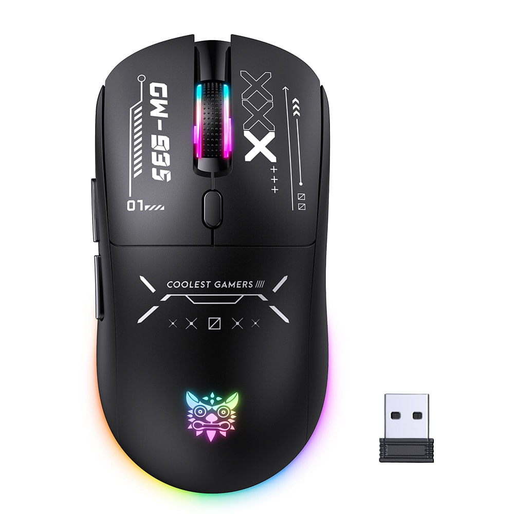 Mouse Gamer InaláMbrico Onikuma Cw935 1k Hz IluminacióN Rgb ErgonóMico