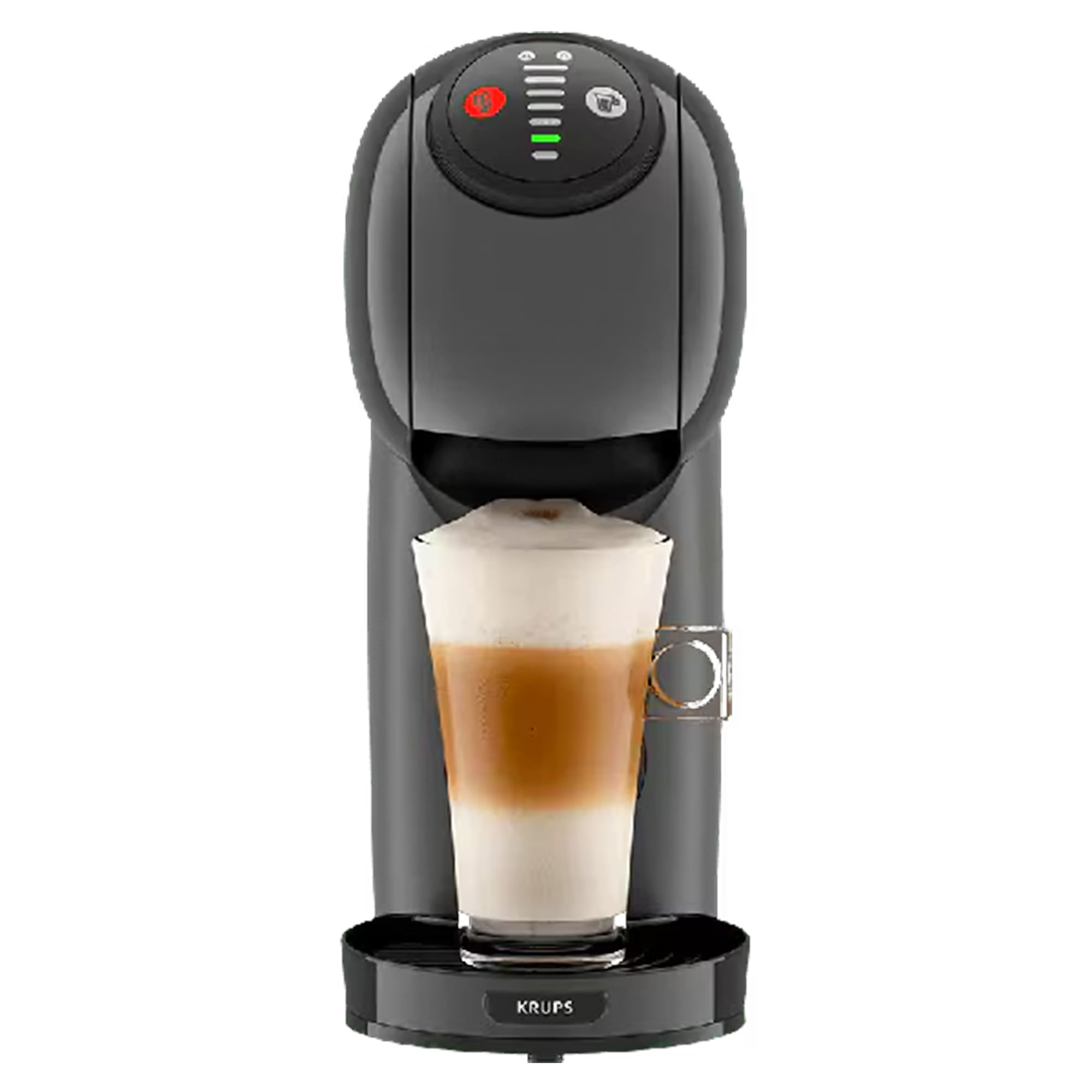 Cafetera Moulinex Dolce Gusto Genio S Silver AnthracIte, Cápsulas NDG,0,8LT.,1500WATTS 9784.A) Gris