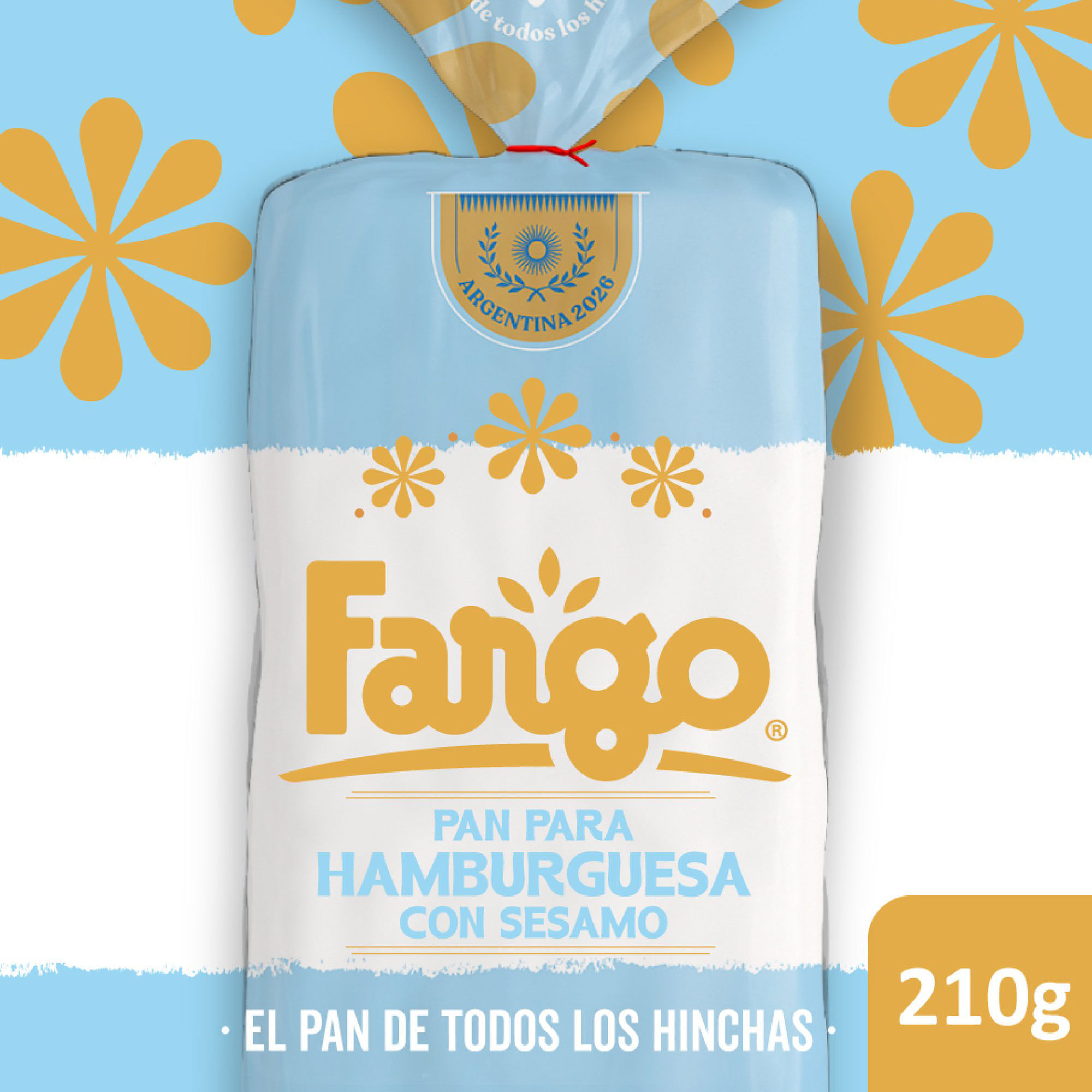Pan para Hamburguesa con sésamo Fargo 4 uni