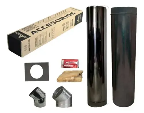 Kit Complemento De Pared Tromen 8 Pulgadas Negro