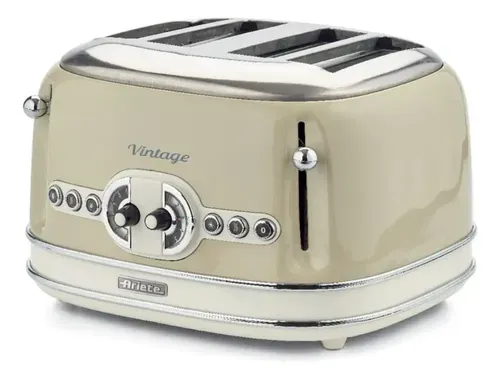 Tostadora Ariete 4 Panes Vintage 156 Beige 1600 W