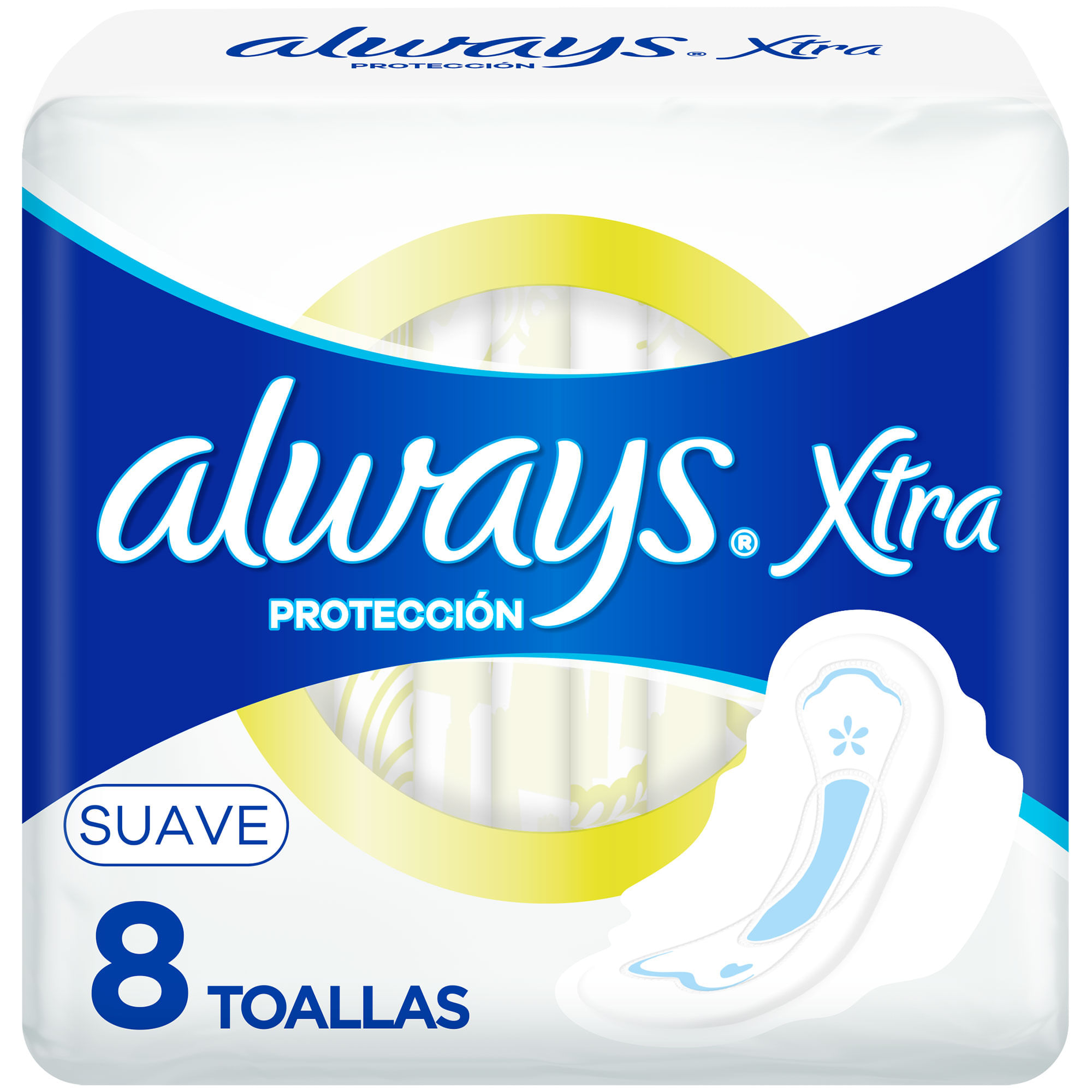 Toalla femenina Always Xtra protección suave 8 uni