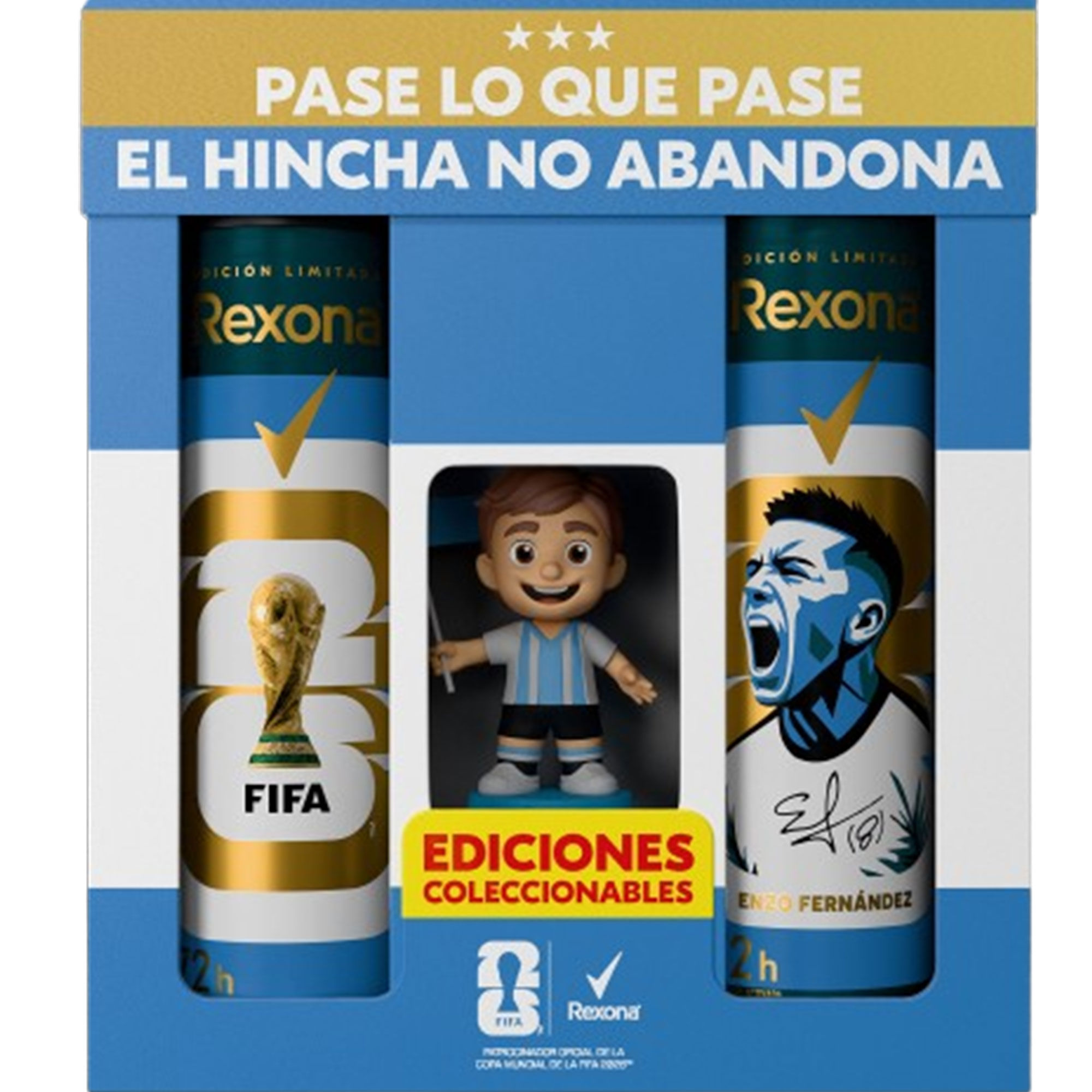 Promo pack Rexona FIFA muñeco Enzo 150 ml