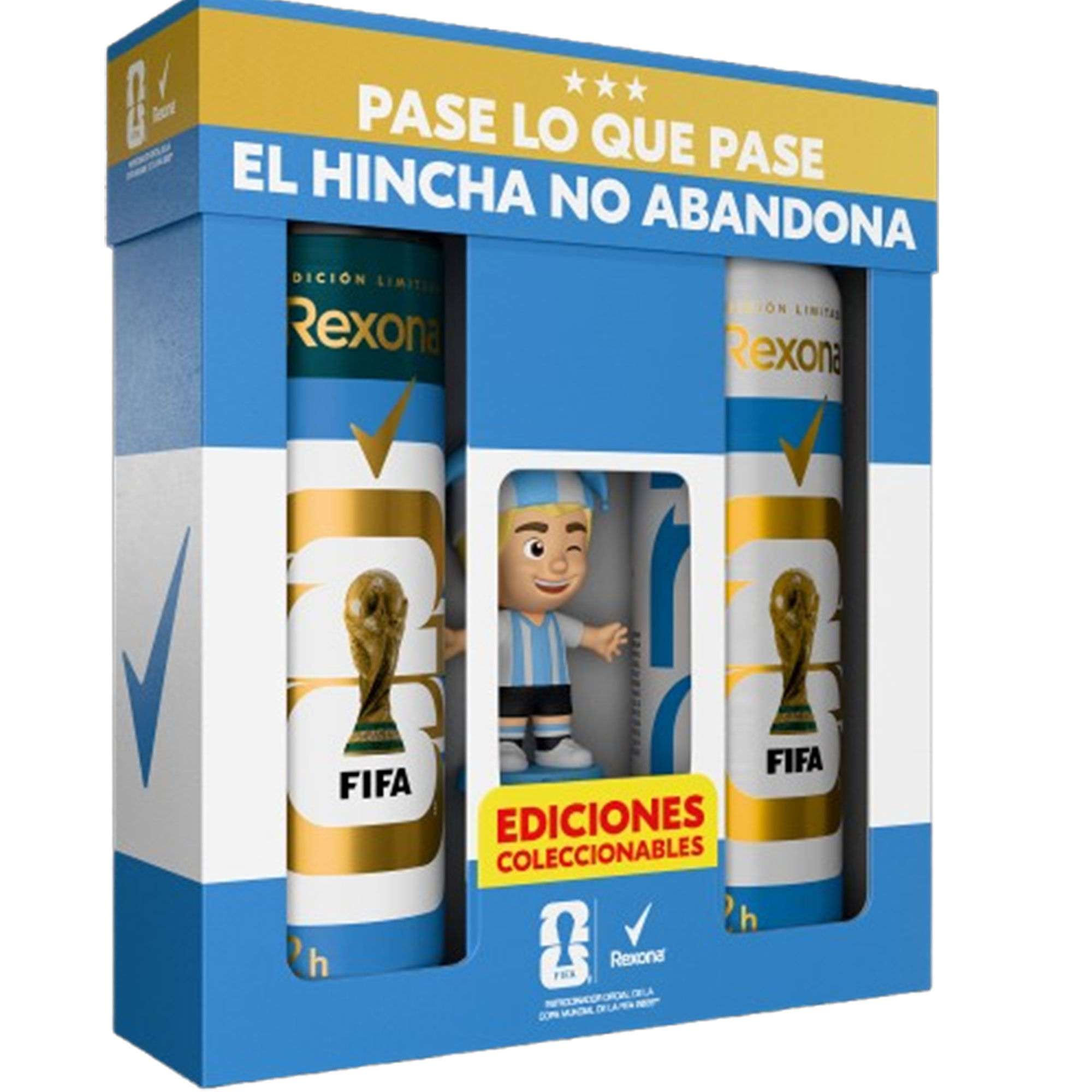 Promo pack duo Rexona FIFA Muñeco 150 ml