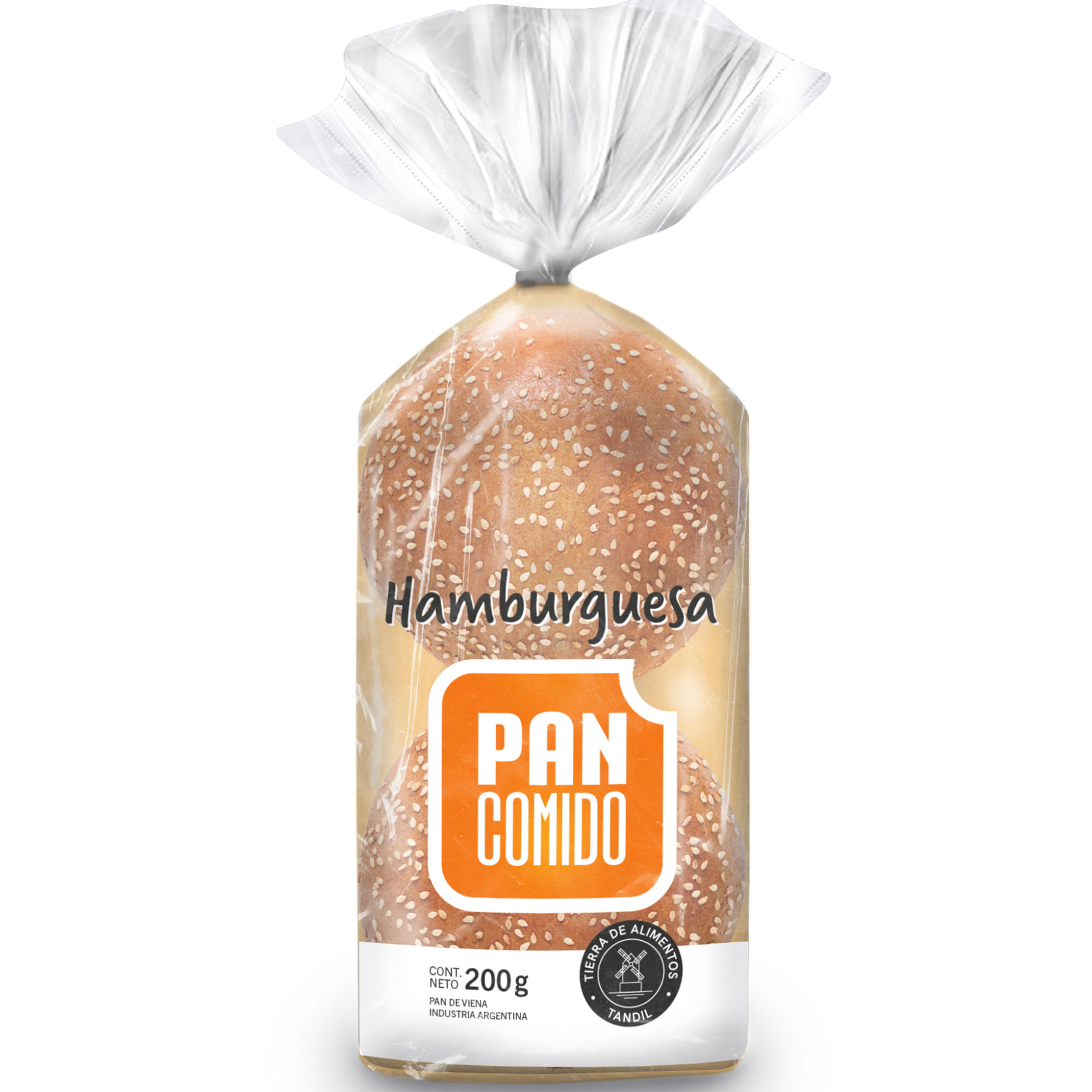 Pan para hamburguesas Pan Comido en bolsa 4 uni