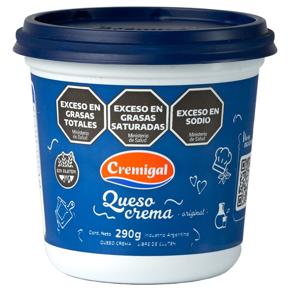 Queso crema Cremigal en pote 290 grs