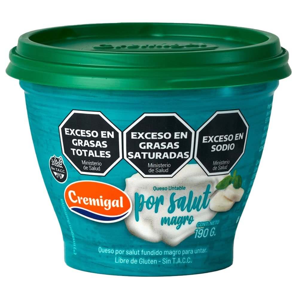 Queso untable por salut magro Cremigal 190 grs