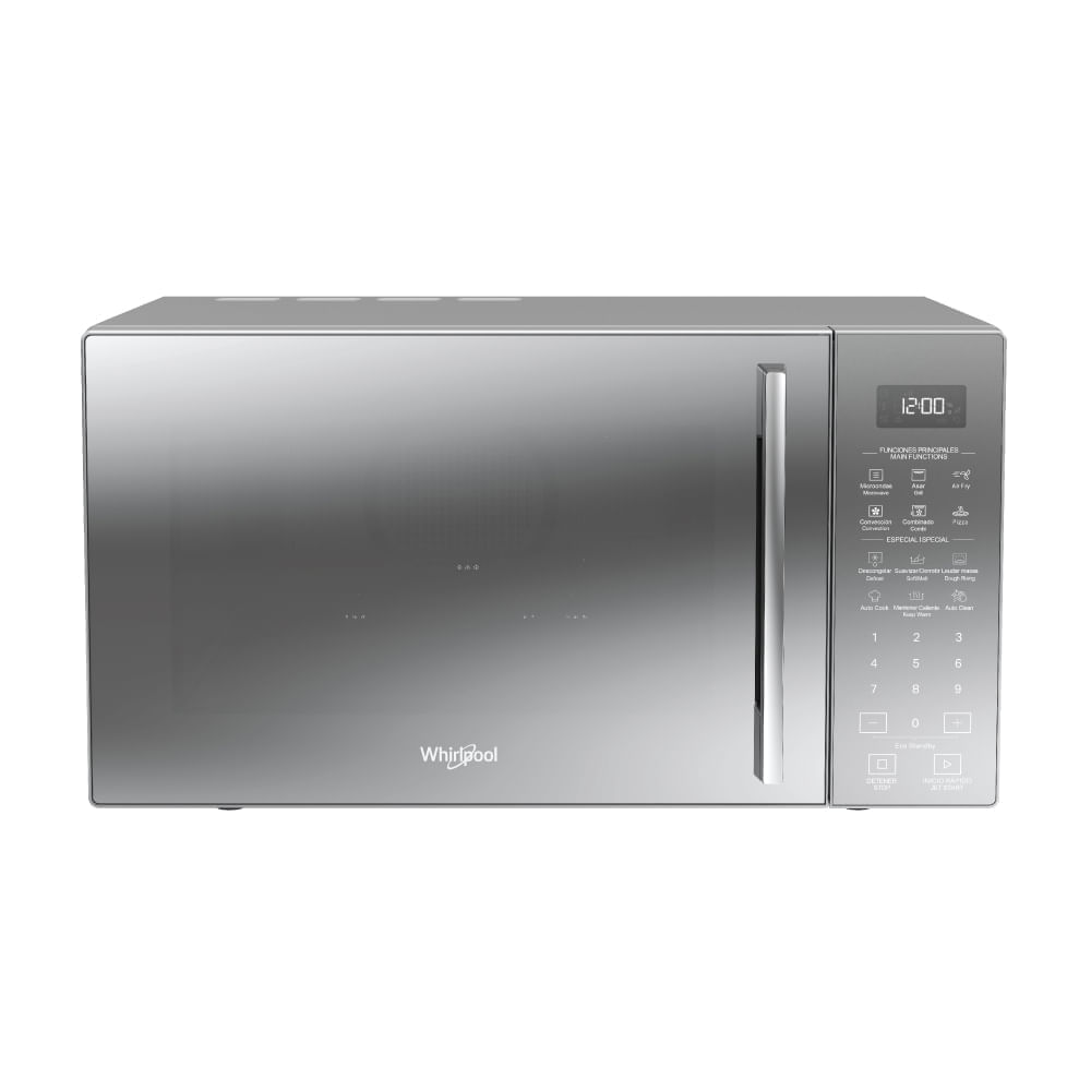 Microondas Whirlpool Wcollection Con Air Fry 29 Lts - Silver