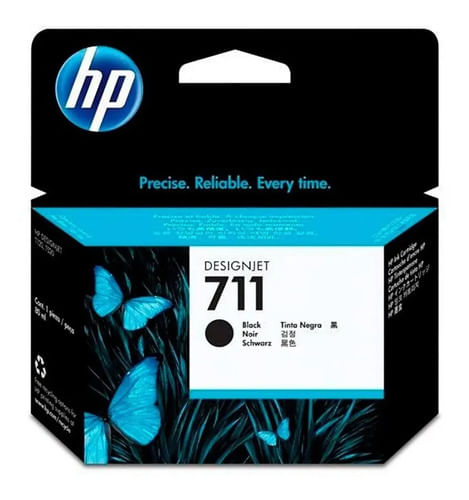 Cartucho De Tinta Hp 711 Cz133al Negro Original T120 T520